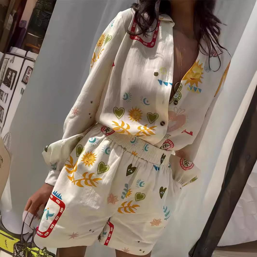 Women Casual Elastic Waist 2pc - Romper Floral Print review and price
